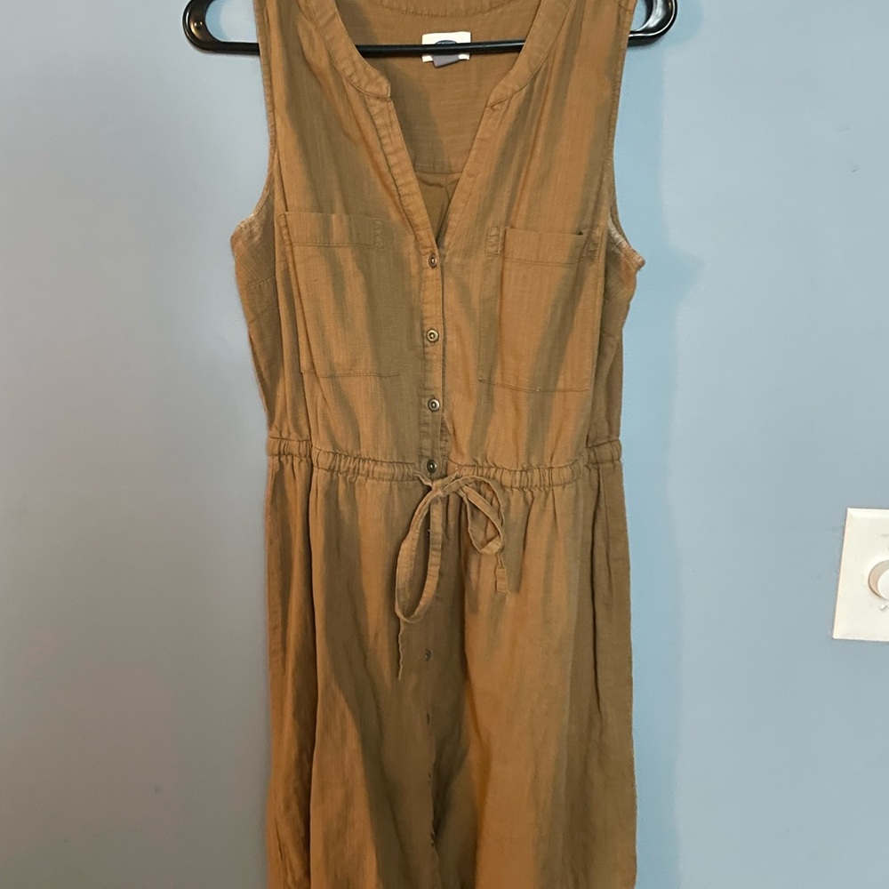 Old Navy Mustard Sleeveless Dress